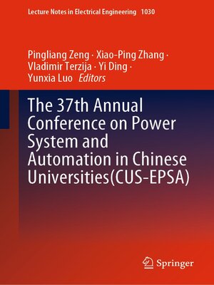 cover image of The 37th Annual Conference on Power System and Automation in Chinese Universities (CUS-EPSA)